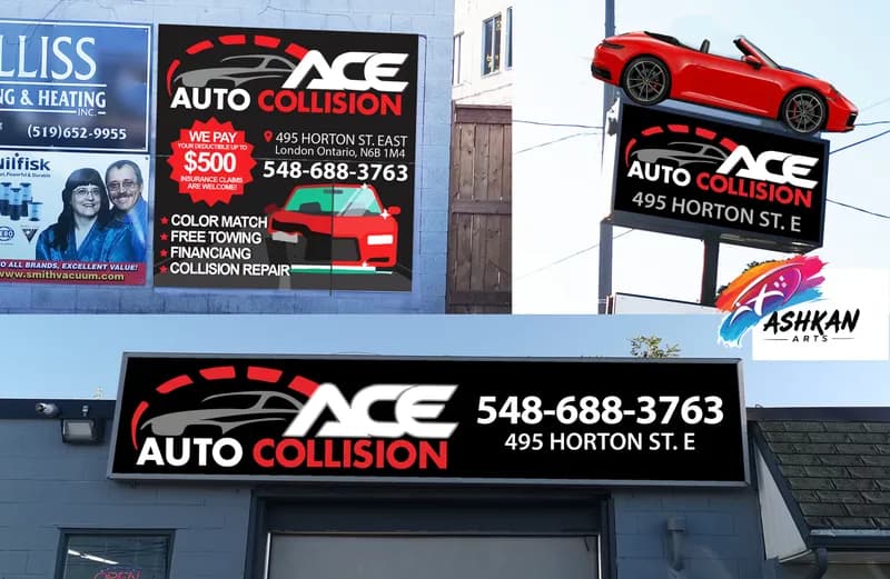 Ace Sample Logo R4 With Sign Outdoor