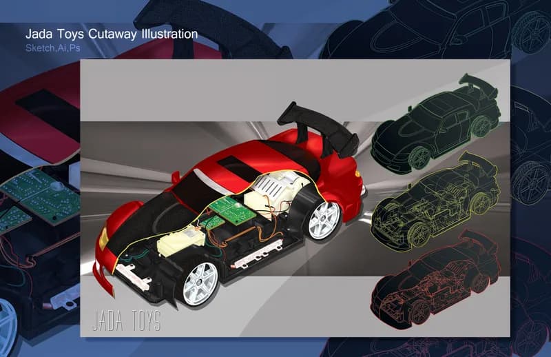 Jada Toys Cutaway